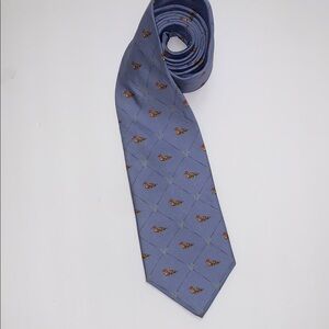 Brooks Brothers Blue Silk Patterned Tie
